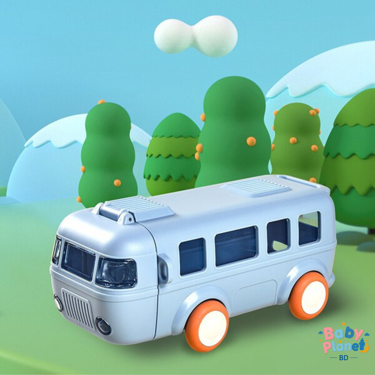 Creative Baby Bus Design Children’s Straw Water Cup